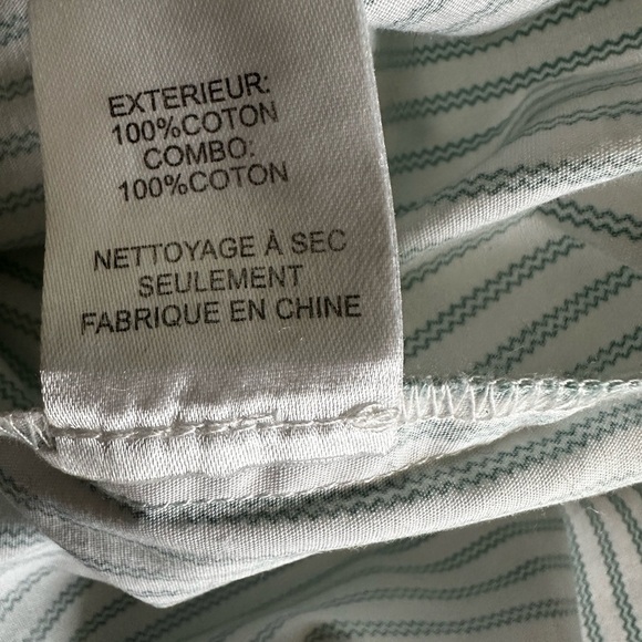 Sea New York Elegant White and Green Striped Lace Blouse - Picture 12 of 14